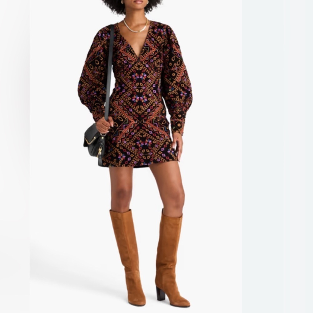 Brand new with tags FARM Rio corduroy embroidered dress - Picture 8 of 10